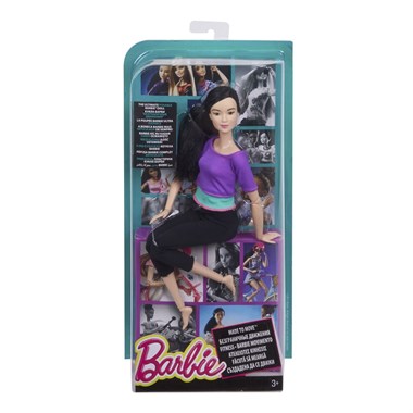 Barbie Sonsuz Hareket Bebeği Siyah Saçlı