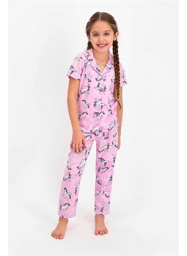 Roly Poly 2416-G Kız Çocuk Pijama Takımı