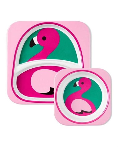 Skip Hop Zoo Tabak Seti-Flamingo