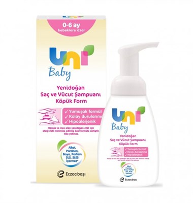 Uni Baby 7903311 Yenidoğan Köpük Şampuan 200 ml